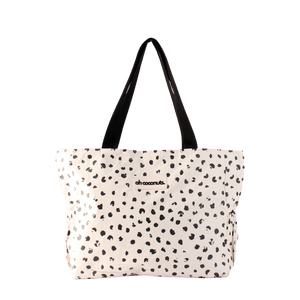 Coco Beach Bag in blue, water‑resistant beach tote with pockets