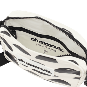 inside crossbody bag by oh coconuts stamped born in noosa heads