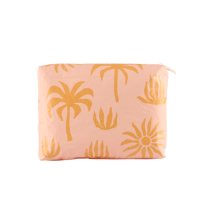 back of pink and mustard wet dry bag